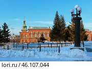 Город Омск, здание Омского Городского Совета. Стоковое фото, фотограф Виктор Топорков / Фотобанк Лори