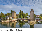 Bridge Ponts Couverts, Strasbourg, France (2016 год). Стоковое фото, фотограф Boris Breytman / Фотобанк Лори
