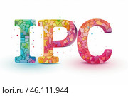 Colorful mosaic letters forming the word ipc. Стоковое AI-изображение, AI-художник Иван Рябоконь / Фотобанк Лори
