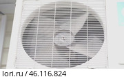 Fan is on a wall and it is open. Стоковое видео, видеограф Скрипачев Антон / Фотобанк Лори