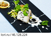 Recipe of Merluccius in French style. Стоковое фото, фотограф Яков Филимонов / Фотобанк Лори