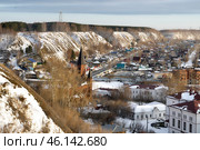 Вид  Никольский взвоз. Город Тобольск (2015 год). Стоковое фото, фотограф Александр Тараканов / Фотобанк Лори