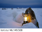Фонарь на Белом море. Стоковое фото, фотограф Мулык Виталий / Фотобанк Лори