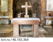 Interior of catholic church Apostle Paul in the city of Damascus. Syria. Стоковое фото, фотограф Евгений Ткачёв / Фотобанк Лори