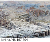 Фрагмент панорамы "Оборона Севастополя 1854-1855 гг." Россия, Севастополь, Исторический бульвар, 10. (2019 год). Редакционное фото, фотограф Сергей Елизарьев / Фотобанк Лори