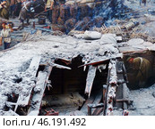 Фрагмент панорамы "Оборона Севастополя 1854-1855 гг." Россия, Севастополь, Исторический бульвар, 10. (2019 год). Редакционное фото, фотограф Сергей Елизарьев / Фотобанк Лори