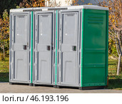 Биотуалеты. Bio-toilets. Стоковое фото, фотограф Татьяна Д / Фотобанк Лори