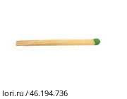 Спичка на белом фоне. A match on a white background. Стоковое фото, фотограф Татьяна Д / Фотобанк Лори