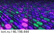 Moving between multicolored data layers of a training neural network loop. Стоковое видео, видеограф Олег Грач / Фотобанк Лори
