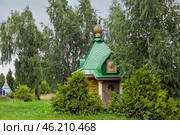 Важеозерский Спасо-Преображенский мужской монастырь. Блаженный инок Владимир, часовня (2017 год). Редакционное фото, фотограф Валентина Качалова / Фотобанк Лори