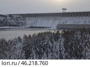 Иркутская область. Братск. Плотина Братской гидроэлектростанции (2022 год). Стоковое фото, фотограф Александр Рюмин / ТАСС / Фотобанк Лори