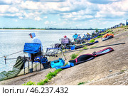 Соревнования по рыбной ловле (2023 год). Редакционное фото, фотограф Владимир Ушаров / Фотобанк Лори