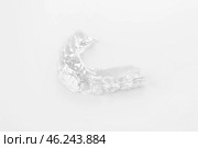 Occlusal splint on light background. Стоковое фото, фотограф Pixel_shot / Фотобанк Лори