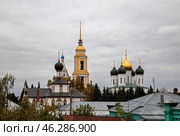 Коломна. Купола Коломенского кремля. Стоковое фото, фотограф Юлия Бабкина / Фотобанк Лори