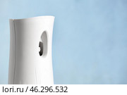 Modern air freshener on color background. Стоковое фото, фотограф Pixel_shot / Фотобанк Лори