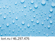 Drops of water on color background. Стоковое фото, фотограф Pixel_shot / Фотобанк Лори