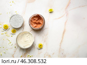 Cosmetic clays on light table. Стоковое фото, фотограф Pixel_shot / Фотобанк Лори