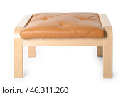 Comfortable footrest on white background. Стоковое фото, фотограф Pixel_shot / Фотобанк Лори