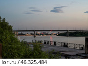 Вид на вечернюю Астрахань. Стоковое фото, фотограф Вадим Ашмаров / Фотобанк Лори