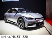 Kia EV6 GT-line. Редакционное фото, фотограф Art Konovalov / Фотобанк Лори