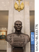 Бюст маршал Малиновский Р.Я. выставка в музее Победы Москва. Редакционное фото, фотограф Дмитрий Неумоин / Фотобанк Лори