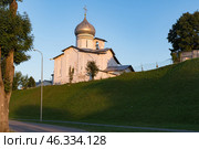 Церковь Петра и Павла с Буя. Псков, Россия (2020 год). Стоковое фото, фотограф Дымов Игорь / Фотобанк Лори
