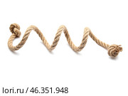 Rope on white background. Стоковое фото, фотограф Pixel_shot / Фотобанк Лори