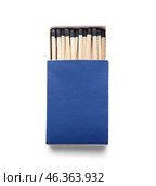 Box with new matchsticks on white background. Стоковое фото, фотограф Pixel_shot / Фотобанк Лори