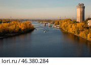 Река Самарка вид на элеватор (2020 год). Стоковое фото, фотограф Ольга Дубровская / Фотобанк Лори