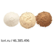 Heaps of different soils on white background. Стоковое фото, фотограф Pixel_shot / Фотобанк Лори