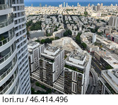 View of seaside city with modern buildings. Стоковое фото, фотограф Pixel_shot / Фотобанк Лори
