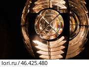 The intricate design of a large Fresnel lens. Стоковое фото, фотограф EugeneSergeev / Фотобанк Лори