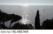 Солнечная дорожка на заходе солнца на Адриатическом  море. Хорватия. Май. Sunny path at sunset on the Adriatic Sea. Croatia. May. Стоковое видео, видеограф Горшков Александр / Фотобанк Лори
