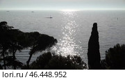 Солнечная дорожка на заходе солнца на Адриатическом  море. Хорватия. Май. Sunny path at sunset on the Adriatic Sea. Croatia. May. Стоковое видео, видеограф Горшков Александр / Фотобанк Лори