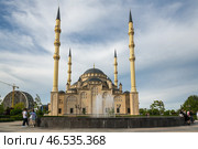 Akhmad Kadyrov Mosque (2021 год). Редакционное фото, фотограф Юлия Белоусова / Фотобанк Лори