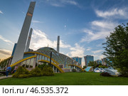 Aimani Kadyrova Mosque "Mother's Heart" in Argun (2021 год). Редакционное фото, фотограф Юлия Белоусова / Фотобанк Лори