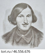 Николай Васильевич Гоголь (при рождении Яновский, 1809-1852) - прозаик, драматург, критик, публицист. Один из классиков русской литературы. Редакционное фото, фотограф Сергей Елизарьев / Фотобанк Лори