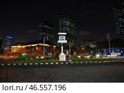 Jakarta / Indonesia - 28 Jul 2016: The view on Jakarta at night, Indonesia. Редакционное фото, фотограф Сергей Стрелков / Фотобанк Лори