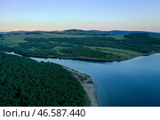 Красноярский край. Вид на побережье Красноярского водохранилища. Стоковое фото, фотограф Андрей Самсонов / ТАСС / Фотобанк Лори