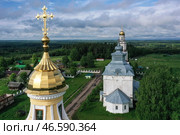 Кировская область. Вид на Николо-Великорецкий монастырь. Стоковое фото, фотограф Александр Рюмин / ТАСС / Фотобанк Лори