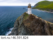 Приморский край. Маяк Рудный на мысе Бринера. Стоковое фото, фотограф Юрий Смитюк / ТАСС / Фотобанк Лори