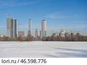 Жилой комплекс City Bay (застройщик MR-Group) квартал «Клифф 5» и «Норт». Москва. Стоковое фото, фотограф Александр К / Фотобанк Лори