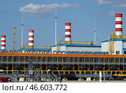 Аппарат воздушного охлаждения ГПА-32 "Ладога" на территории газокомпрессорной станции. Стоковое фото, фотограф Петр Ковалев / ТАСС / Фотобанк Лори