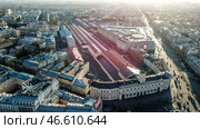 Санкт-Петербург. Здание Московского вокзала. Стоковое фото, фотограф Петр Ковалев / ТАСС / Фотобанк Лори