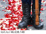 Военнослужащий в построении. Стоковое фото, фотограф Александр Щербак / ТАСС / Фотобанк Лори