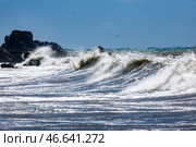Море во время шторма. Стоковое фото, фотограф Андрей Рубцов / ТАСС / Фотобанк Лори