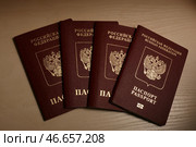 Биометрические заграничные паспорта граждан Российской Федерации. Стоковое фото, фотограф Юлия Зырянова / ТАСС / Фотобанк Лори