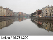 Весенний Петербург. Туманная река Фонтанка (2009 год). Стоковое фото, фотограф Александр Алексеев / Фотобанк Лори