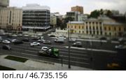 Roads are crammed with cars during rush hour, the concept of urban living. Стоковое фото, фотограф David Kashakhi / Фотобанк Лори