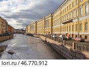 Весенний Петербург. Река Мойка. Вид с Певческого моста. Стоковое фото, фотограф Александр Алексеев / Фотобанк Лори